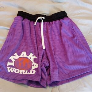 Inaka Power Shorts Men's Purple Black Inaka World Workout Lifting Gym Medium EUC
